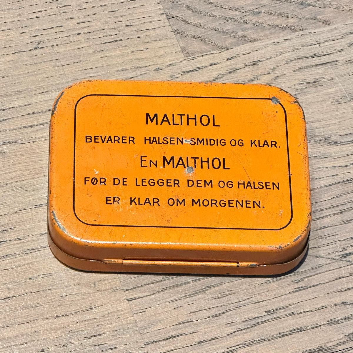 Gammel Freia MALTHOL metallboks