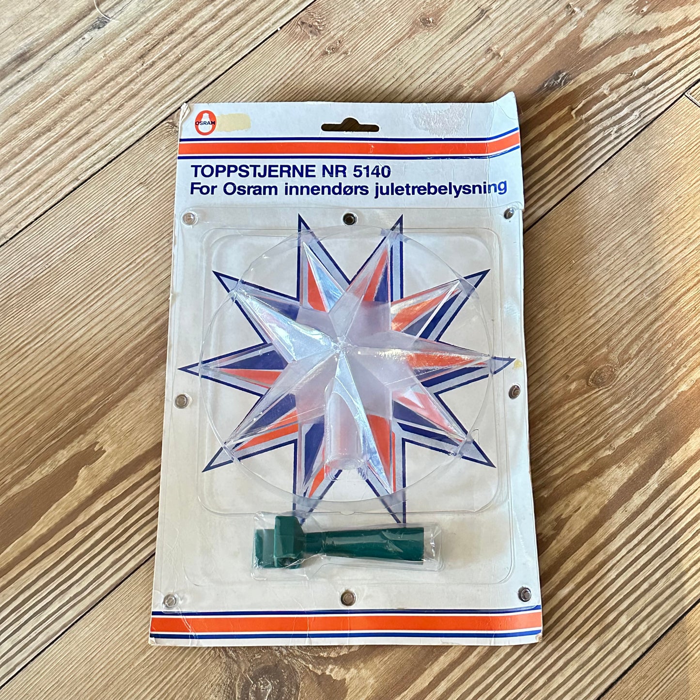 Vintage julestjerne / Toppstjerne fra OSRAM - uåpnet