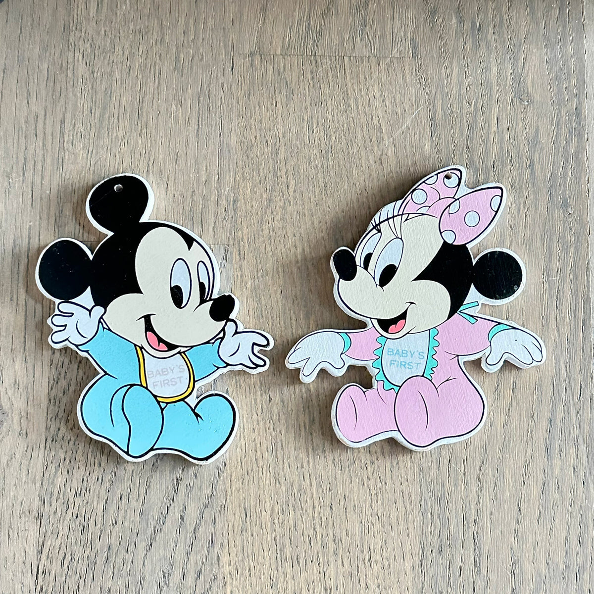Disney pynt med Mikke Mus og Minni fra 1984