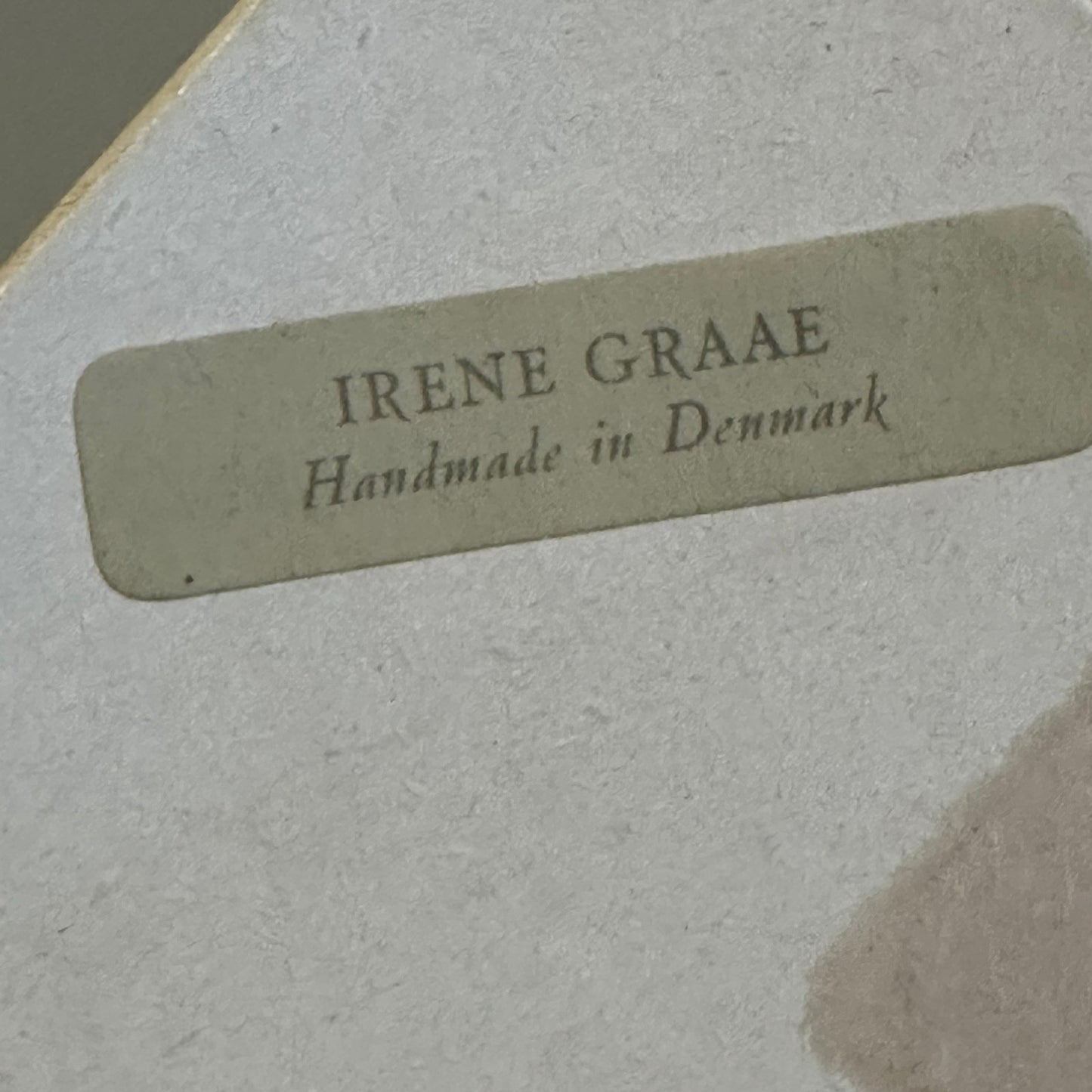 4 stk Gamle lysestaker av IRENE GRAAE, Danmark i original esken.
