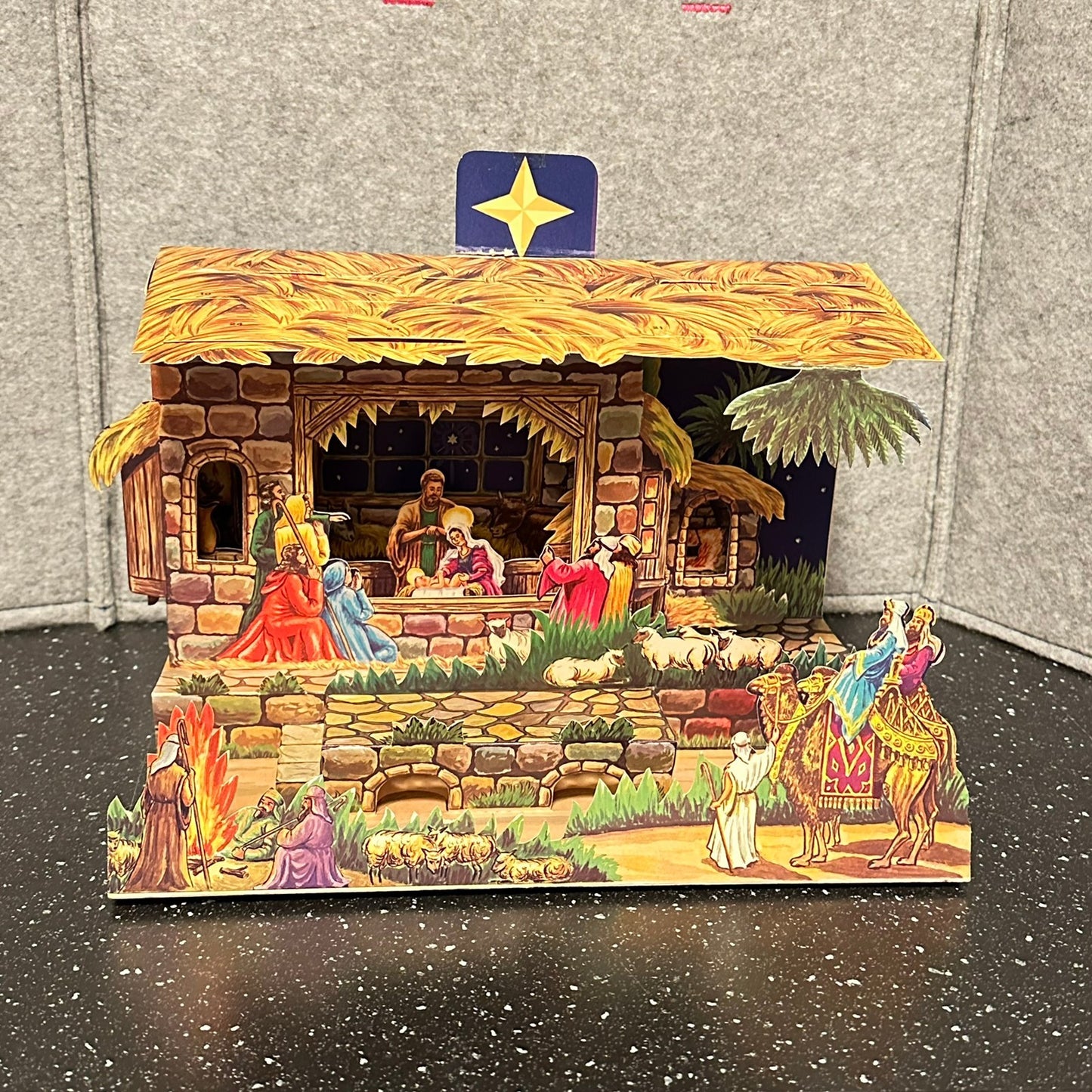 Gammel 3D julekalender fra BØRREHAUG & CO, OSLO