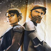 STAR WARS gardiner/ passer og  som vegg-bilde  (2 lengder)