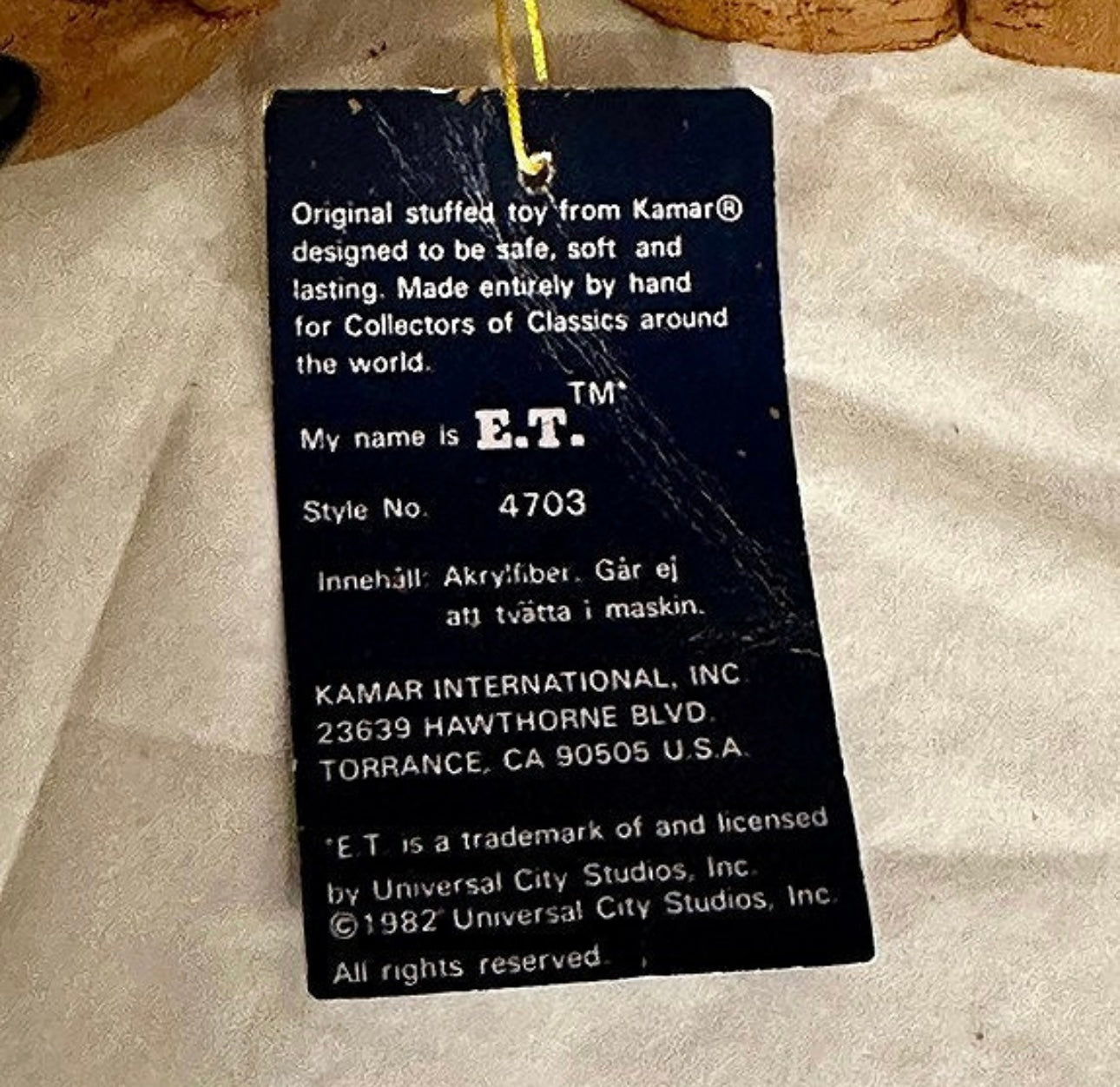 E.T. dukke fra 1982 (19cm)