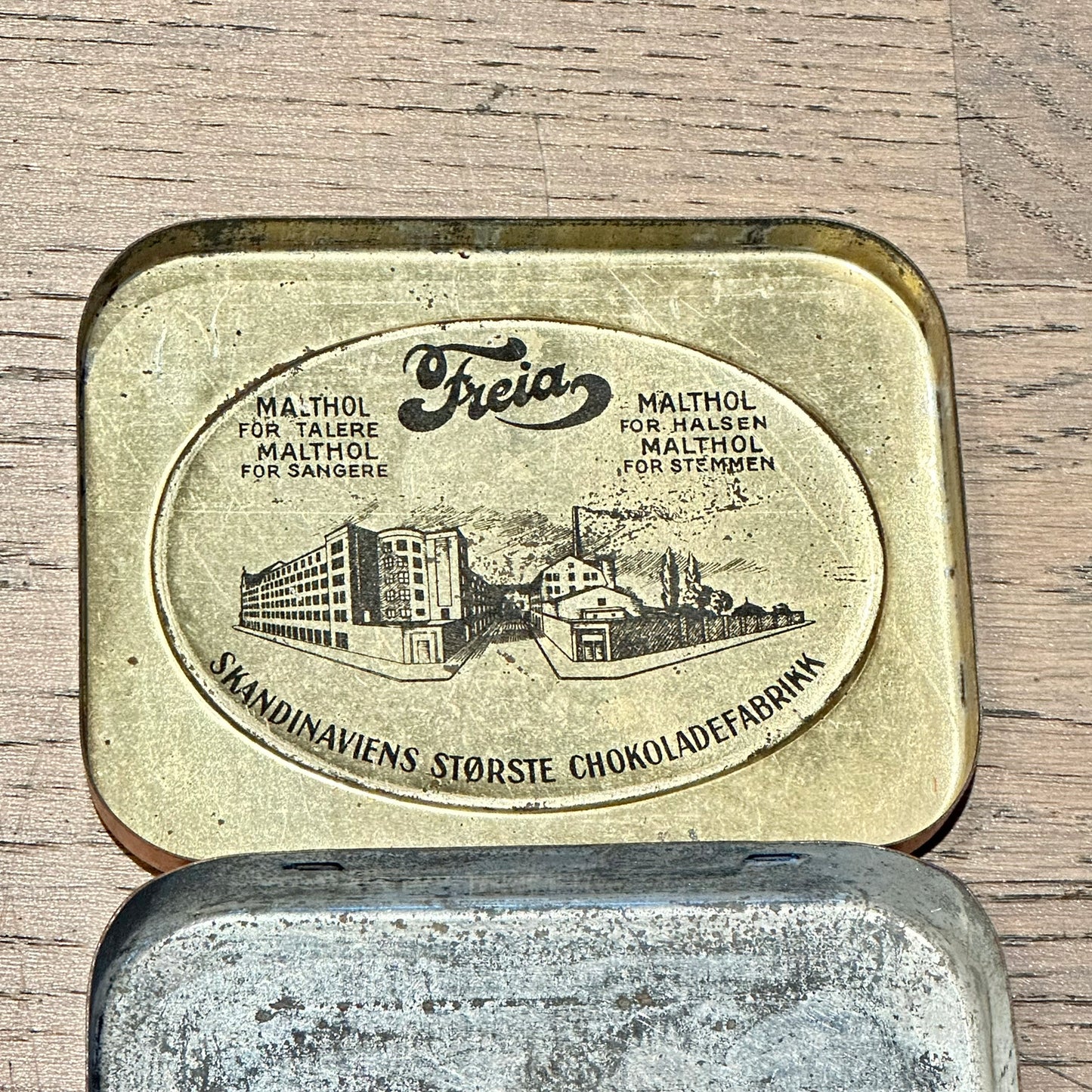 Gammel Freia MALTHOL metallboks