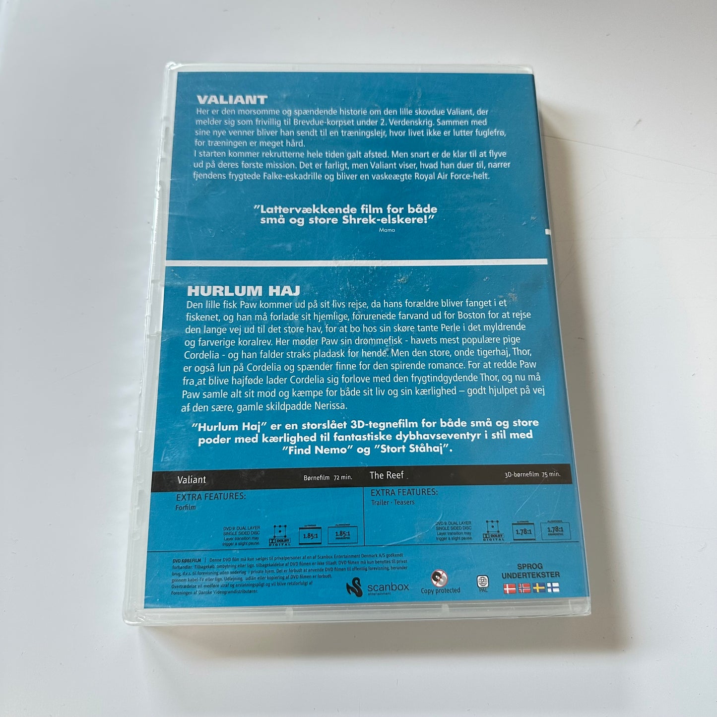 VALIANT + HURLUM HAI (DVD) - Ny i plast !