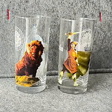 2 stk glass med motiv fra Legenden om Narnia