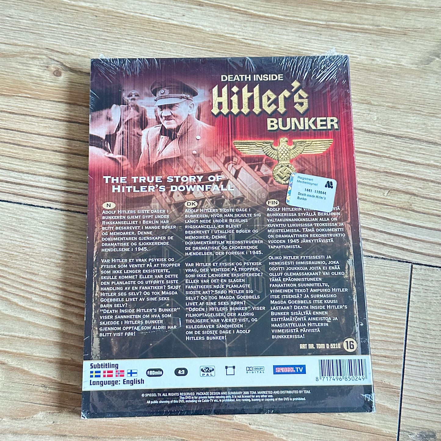 Døden i Hitlers bunker (DVD) Ny i plast
