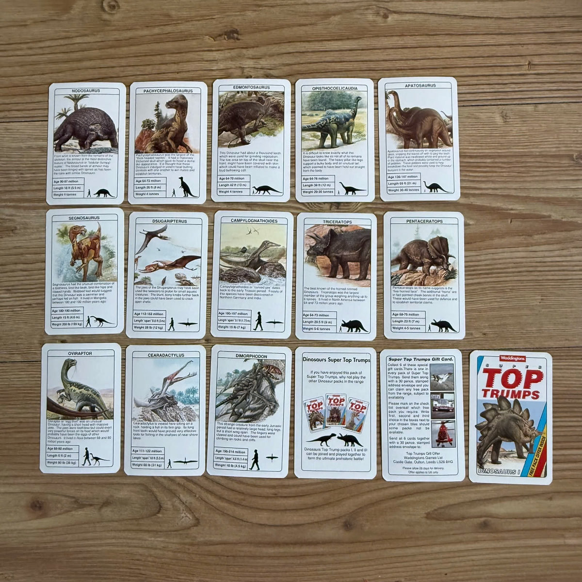 Super Top Trumps Dinosaurs kortspill