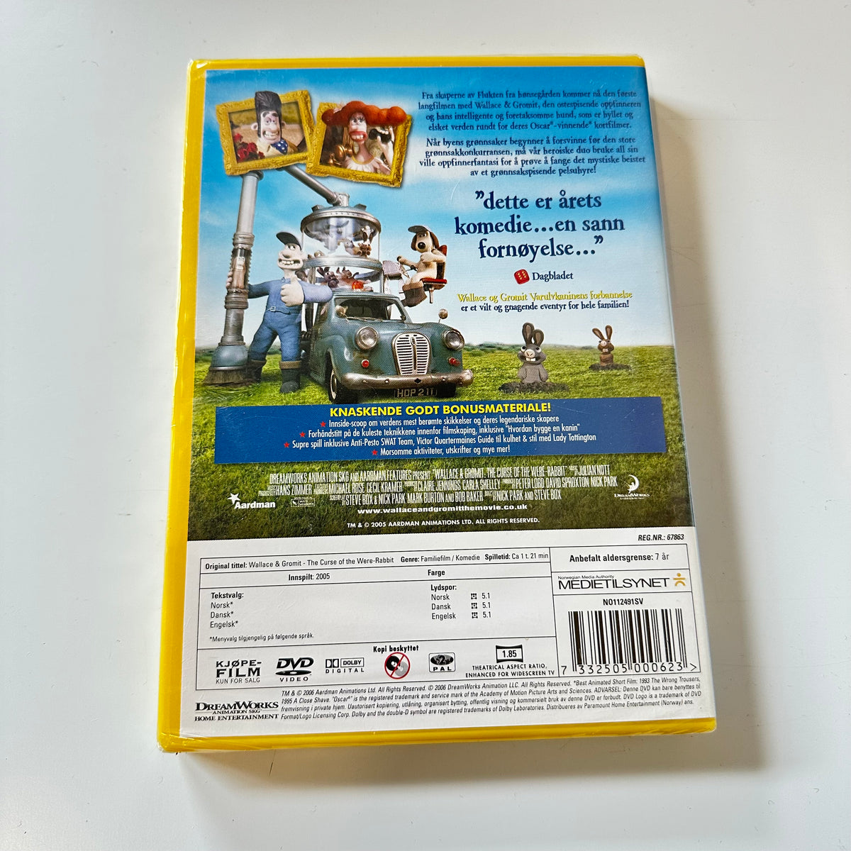 Wallace & Gromit Varulvkaninens forbannelse (DVD) - Ny i plast !
