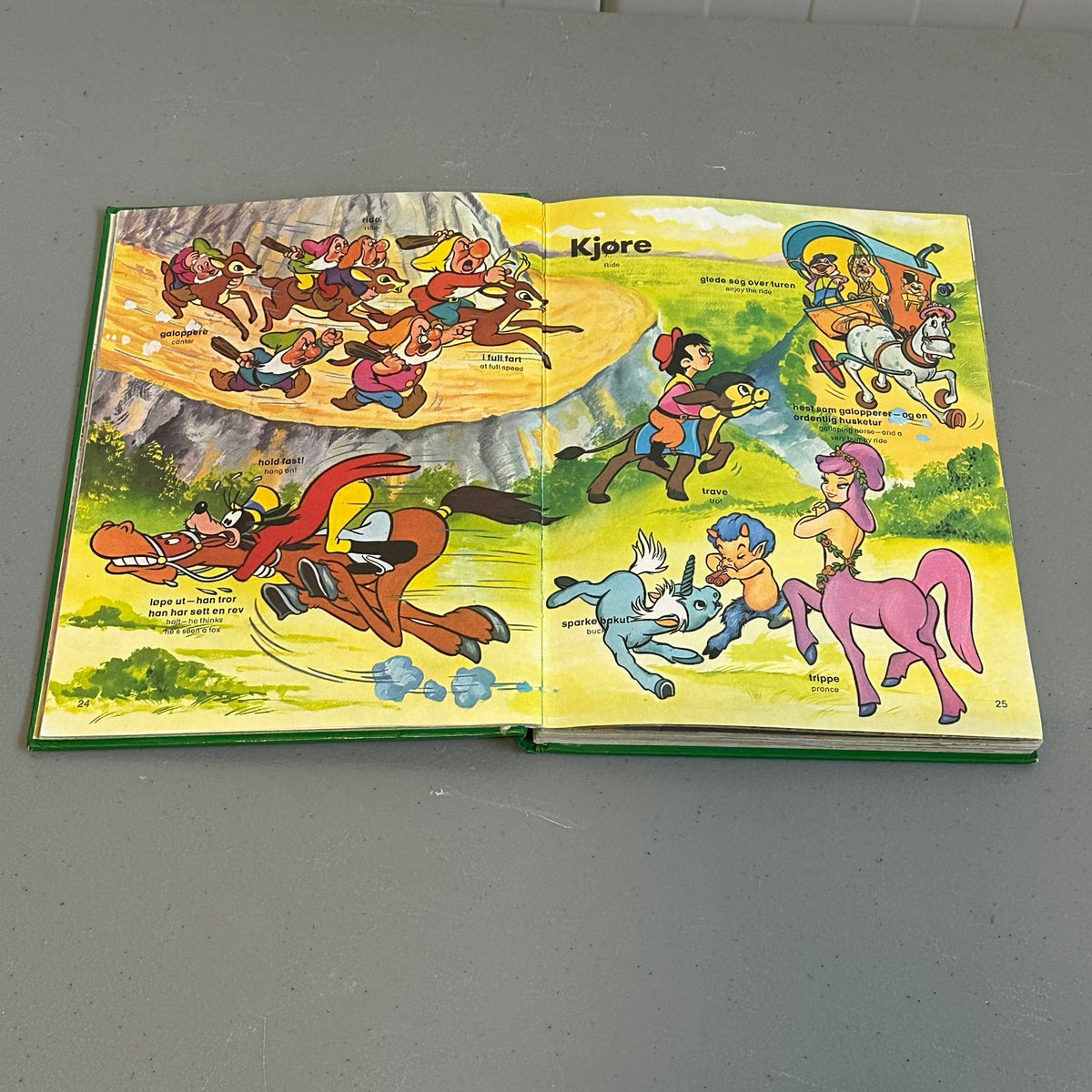 LEK MED ORD: Verber - Walt Disney bok fra 1976