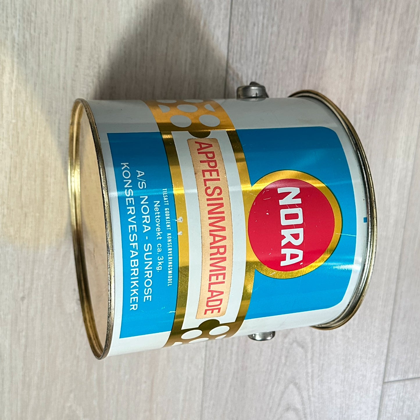 NORA APPELSINMARMELADE bøtte i metall med hank