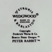 Vintage Peter Rabbit barnetallerken fra 1980-tallet