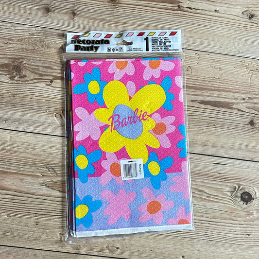 Barbie - bursdagsduk / partyduk i papir (120 x 180cm)