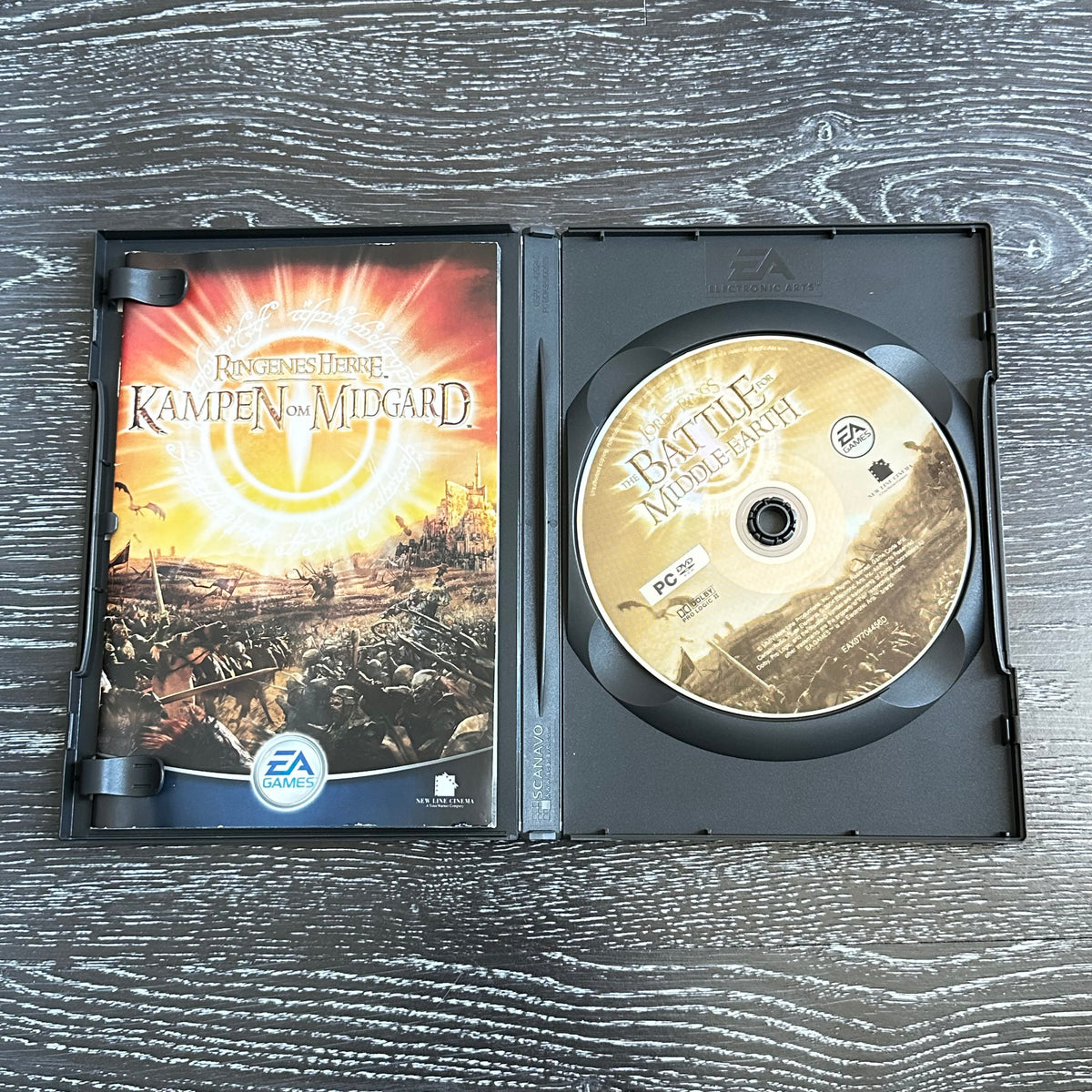 Ringenes Herre Kampen om Midgård (PC DVD) - som ny!