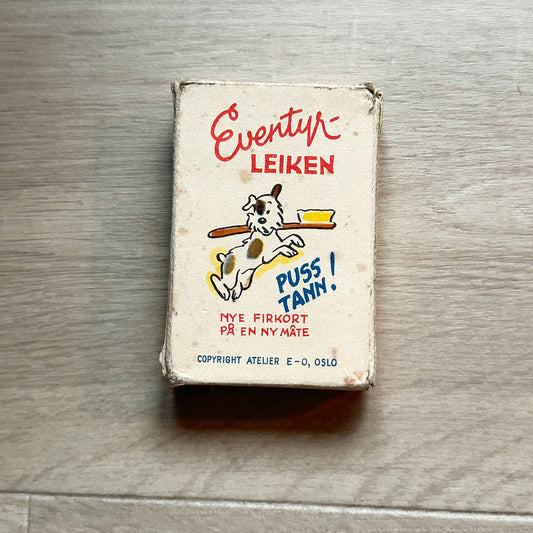 EVENTYR LEIKEN - PUSS TANN ! (Firkort + Sorte-Per) Utgitt av: E-O, Oslo