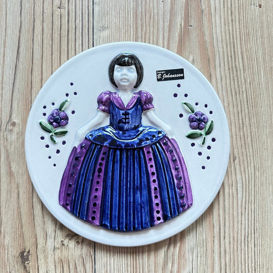 Keramikk bilde fra Rosaljung - Vintage