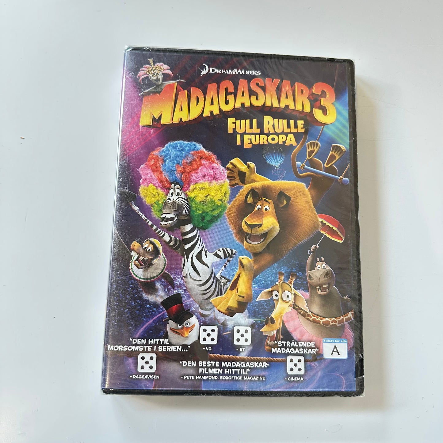 MADAGASKAR 3 - Full rulle i Europa (DVD) - Ny i plast !