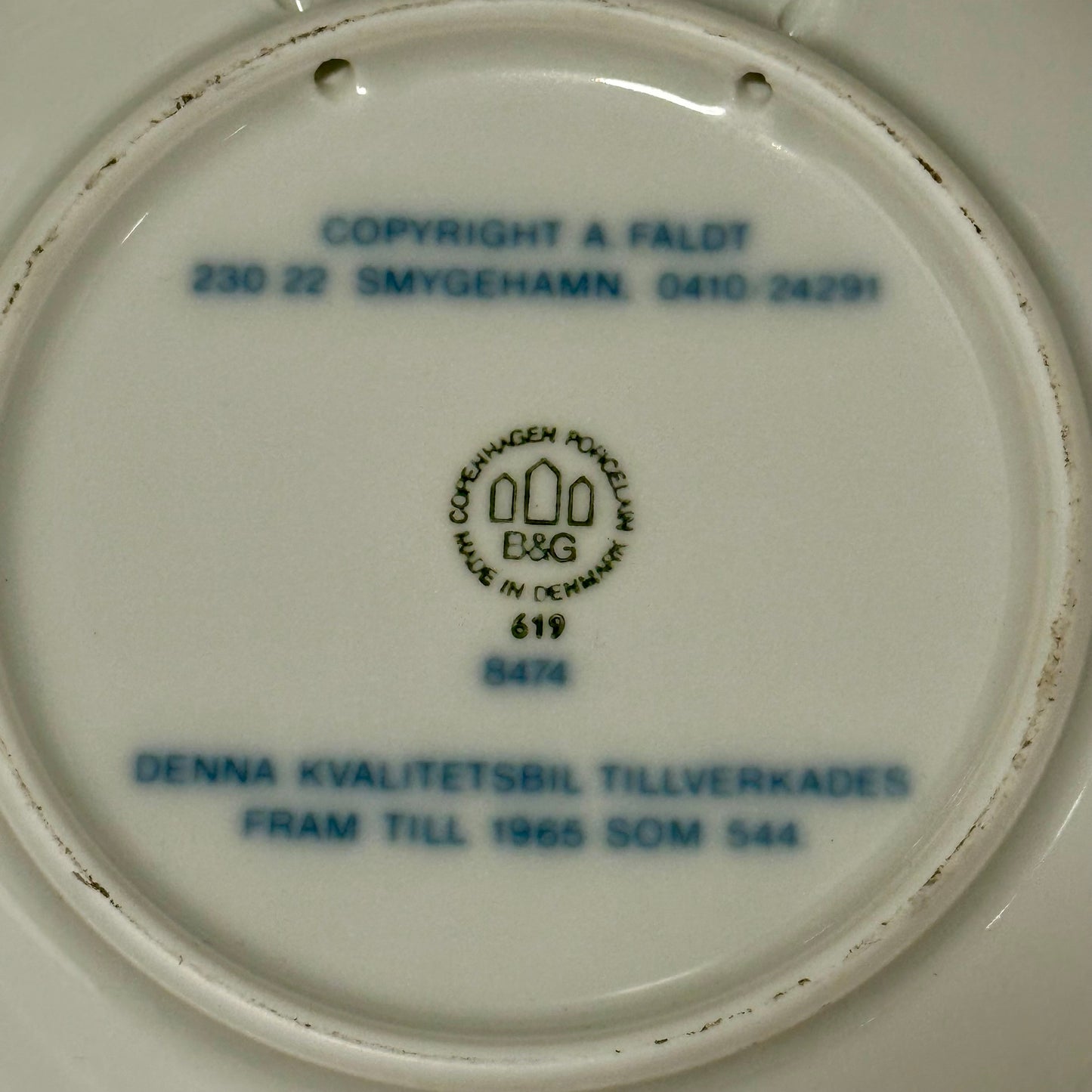 Samlertallerken med VOLVO 444 (Bing & Grøndahl)