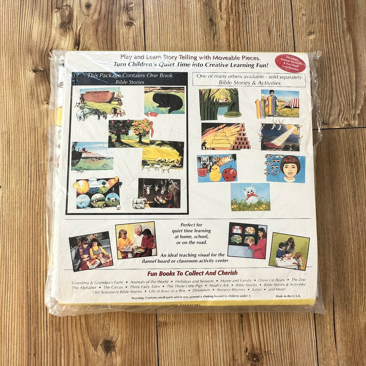 Betty Lukens Felt Activity Book Kit - Fortellinger fra Bibelen (1980) - Uåpnet !