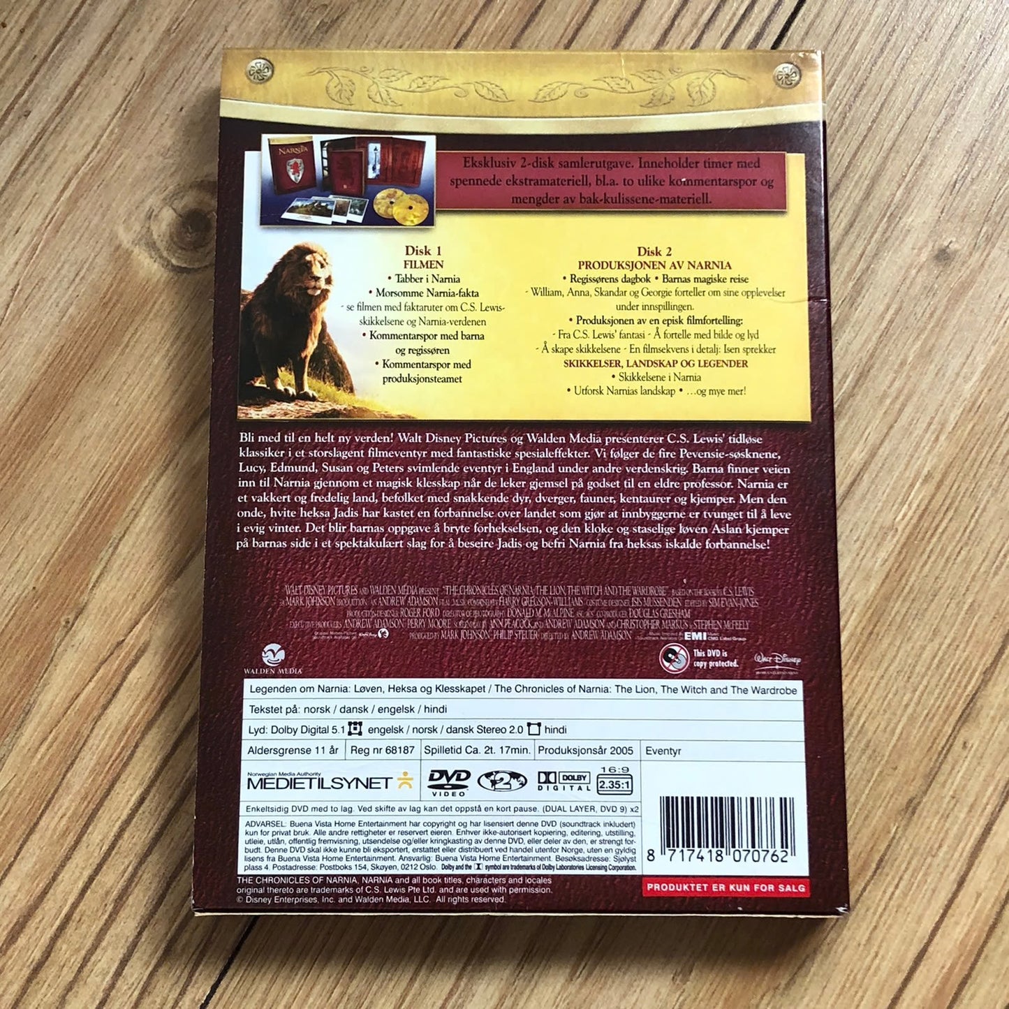 Narnia Løven, Heksen og Klesskapet 
(Collector’s Edition, inkl 3 postkort)