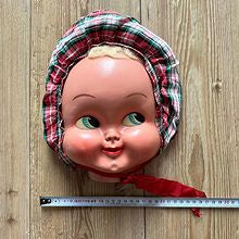 Vintage dukke hode i vinyl og plast