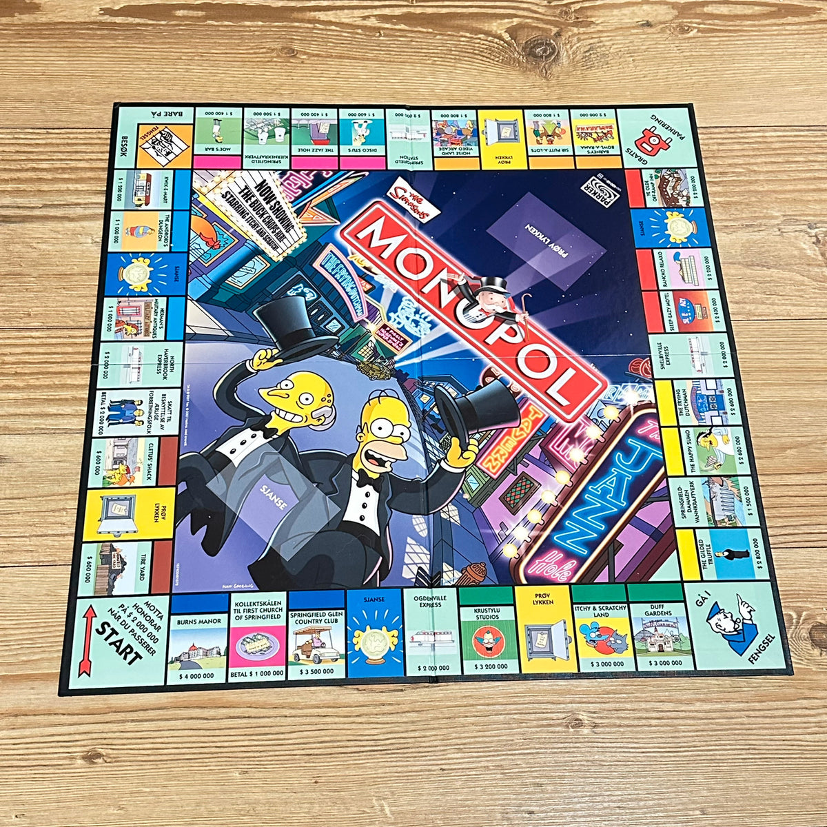The Simpsons MONOPOL (Norsk fra 2007)