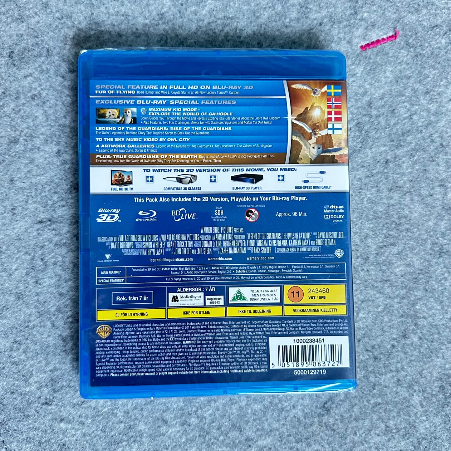 Legend of the Guardians (Blu-ray) Ny i plast
