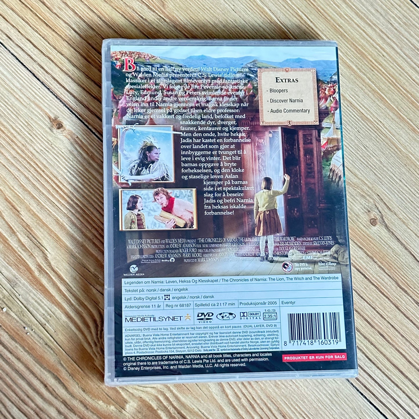 Narnia - Løven, Heksa og klesskapet (DVD) - Ny i plast !