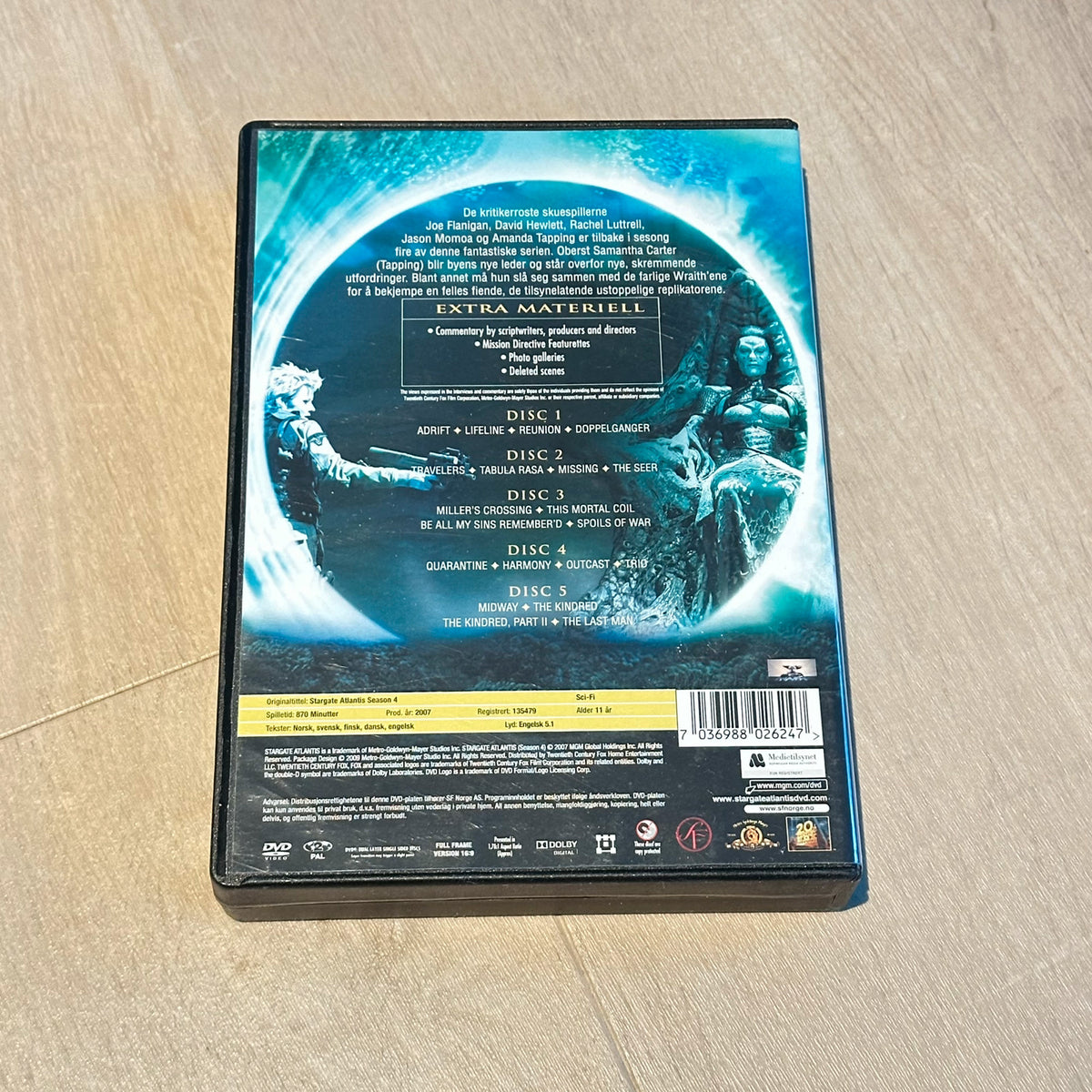 STARGATE ATLANTIS - komplett serie (DVD) Norsk tekst