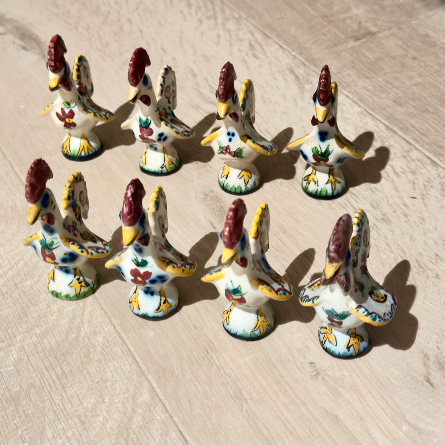 Hane - Good Luck Rooster fra Portugal fra 1970-tallet (håndmalte)