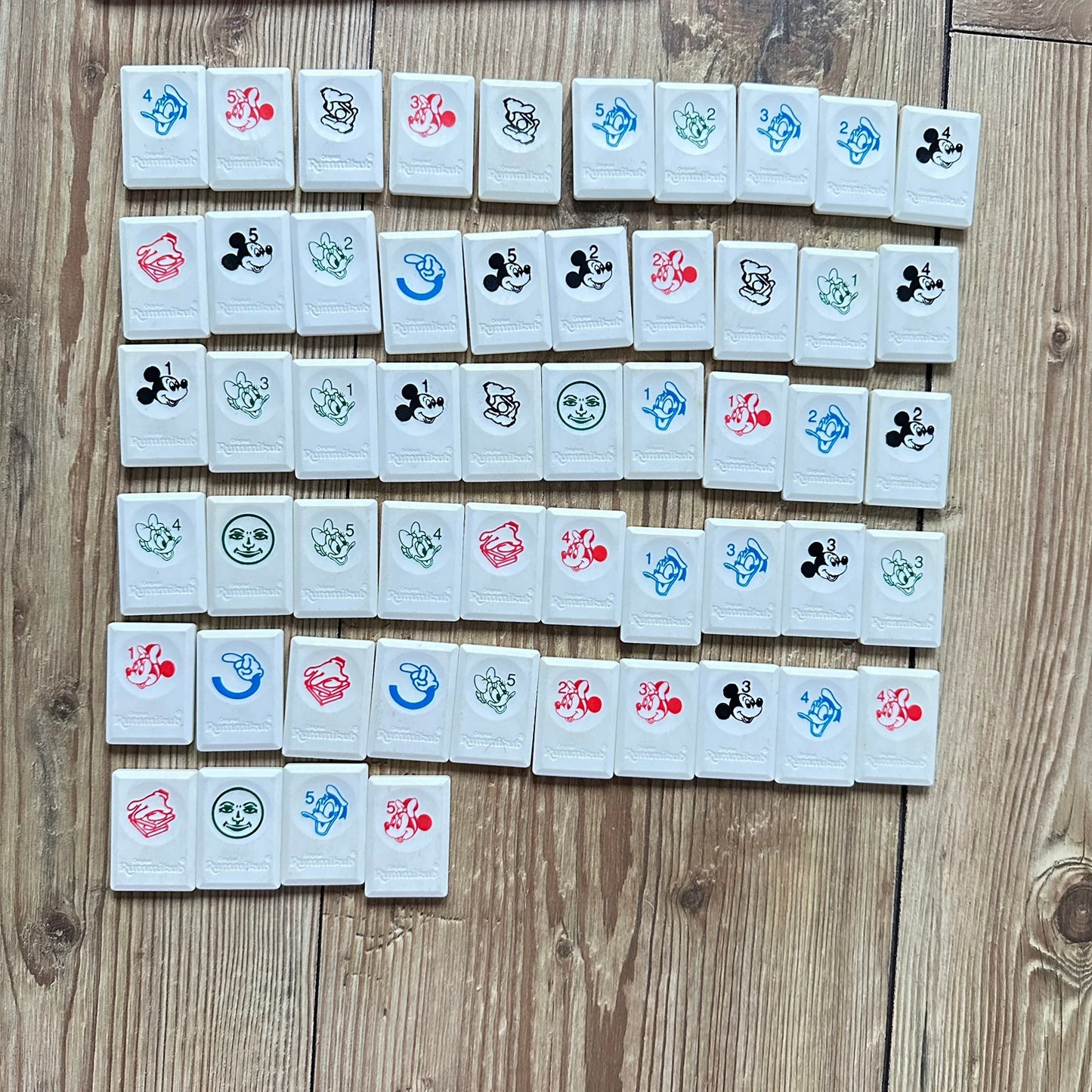 Disney Rummikub (Norsk utgave fra 1993) - Komplett !