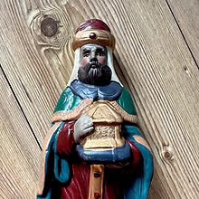 Vintage - 11 Store julekrybbe-figurer i keramikk