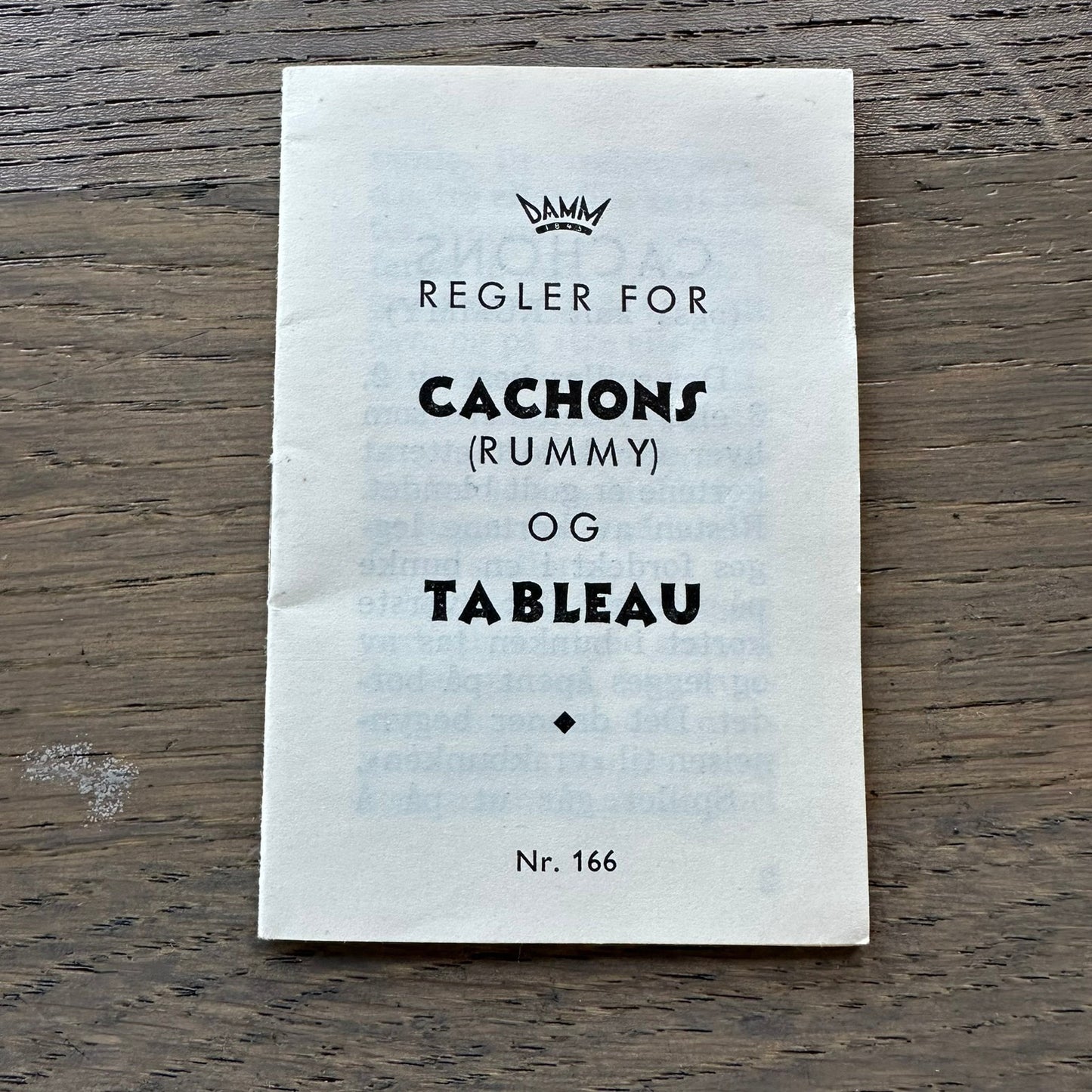 CACHONS Originalen fra DAMM Nr. 166