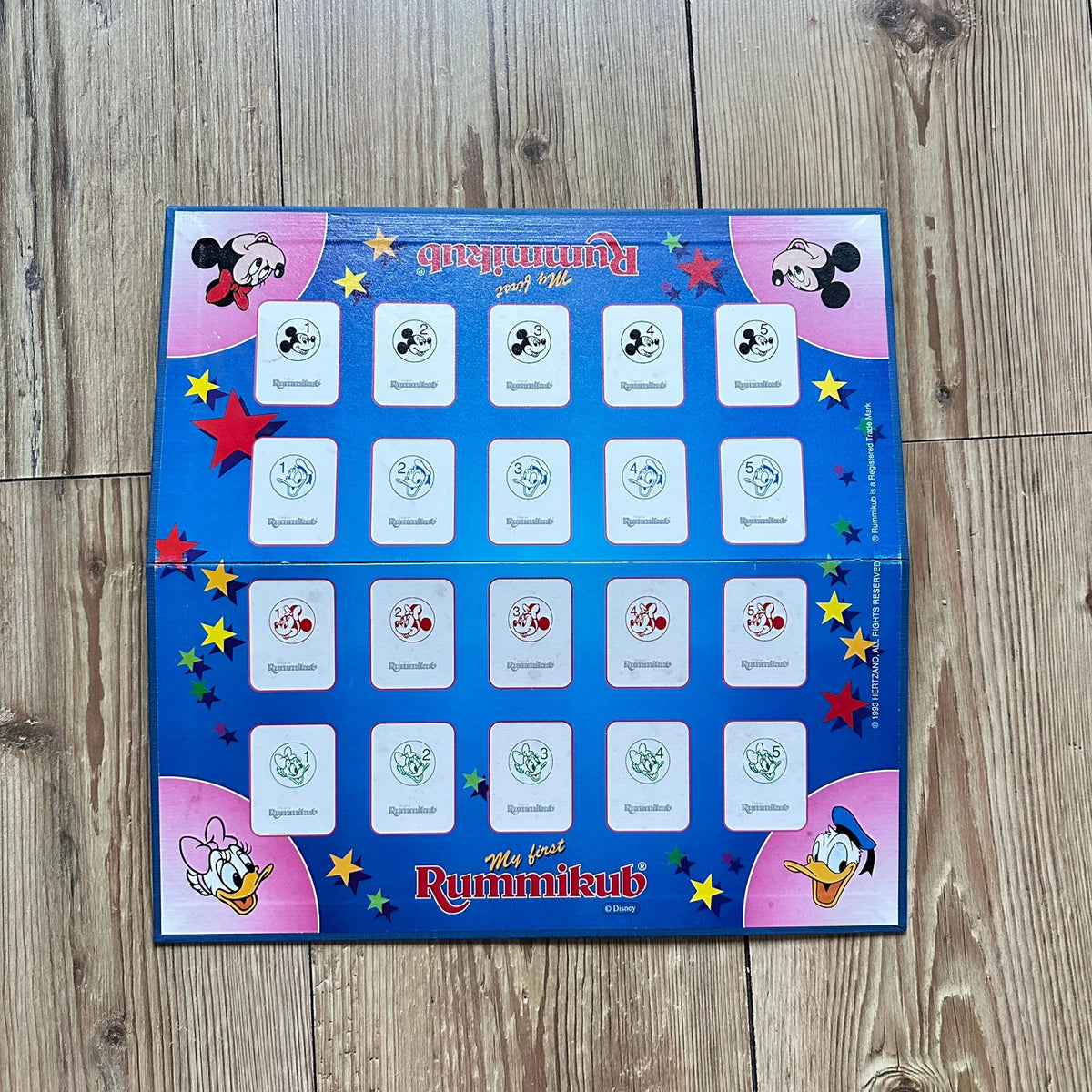 Disney Rummikub (Norsk utgave fra 1993) - Komplett !
