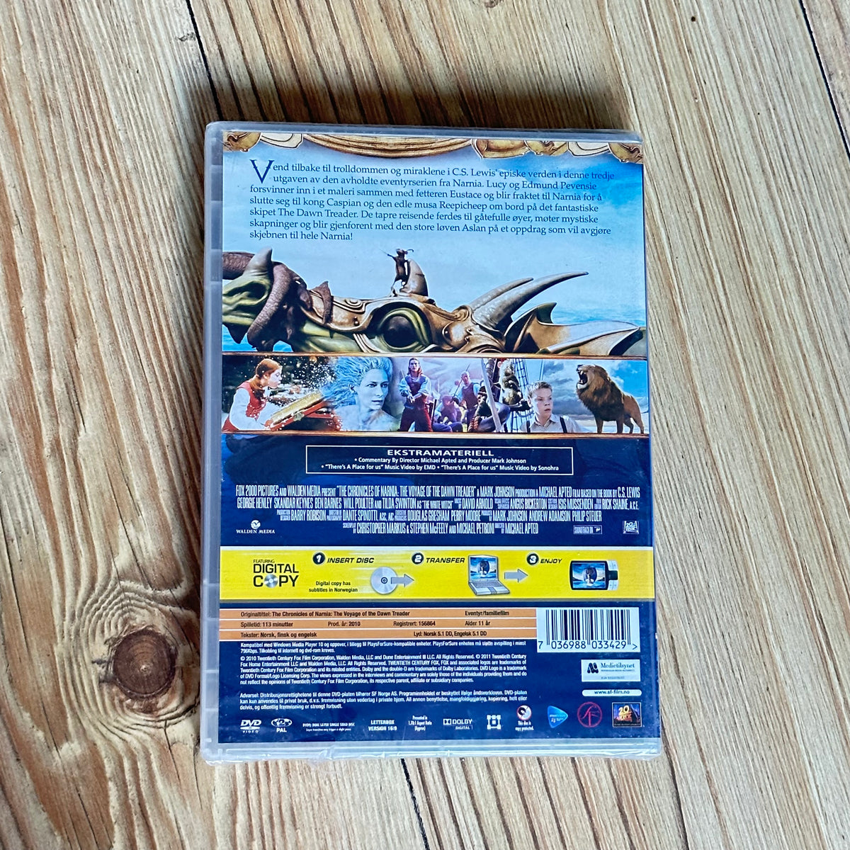 Legenden om NARNIA Reisen til det ytterste hav (DVD) - Ny i plast !