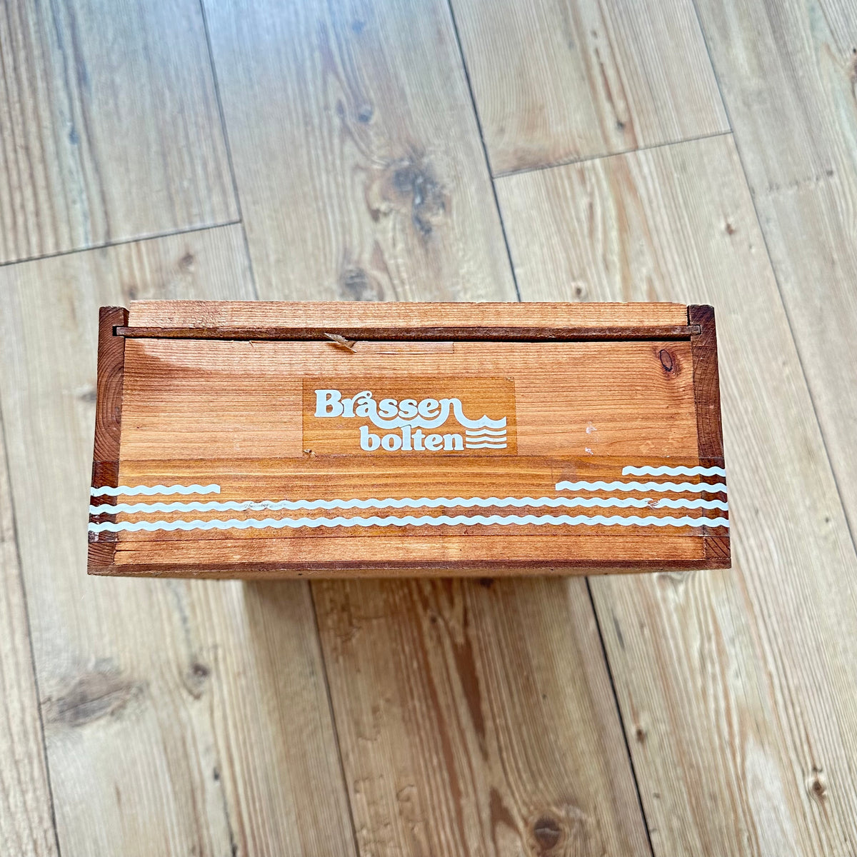 Vintage display boks i tre for Bråssen Bolten - Bergfast fortøyning