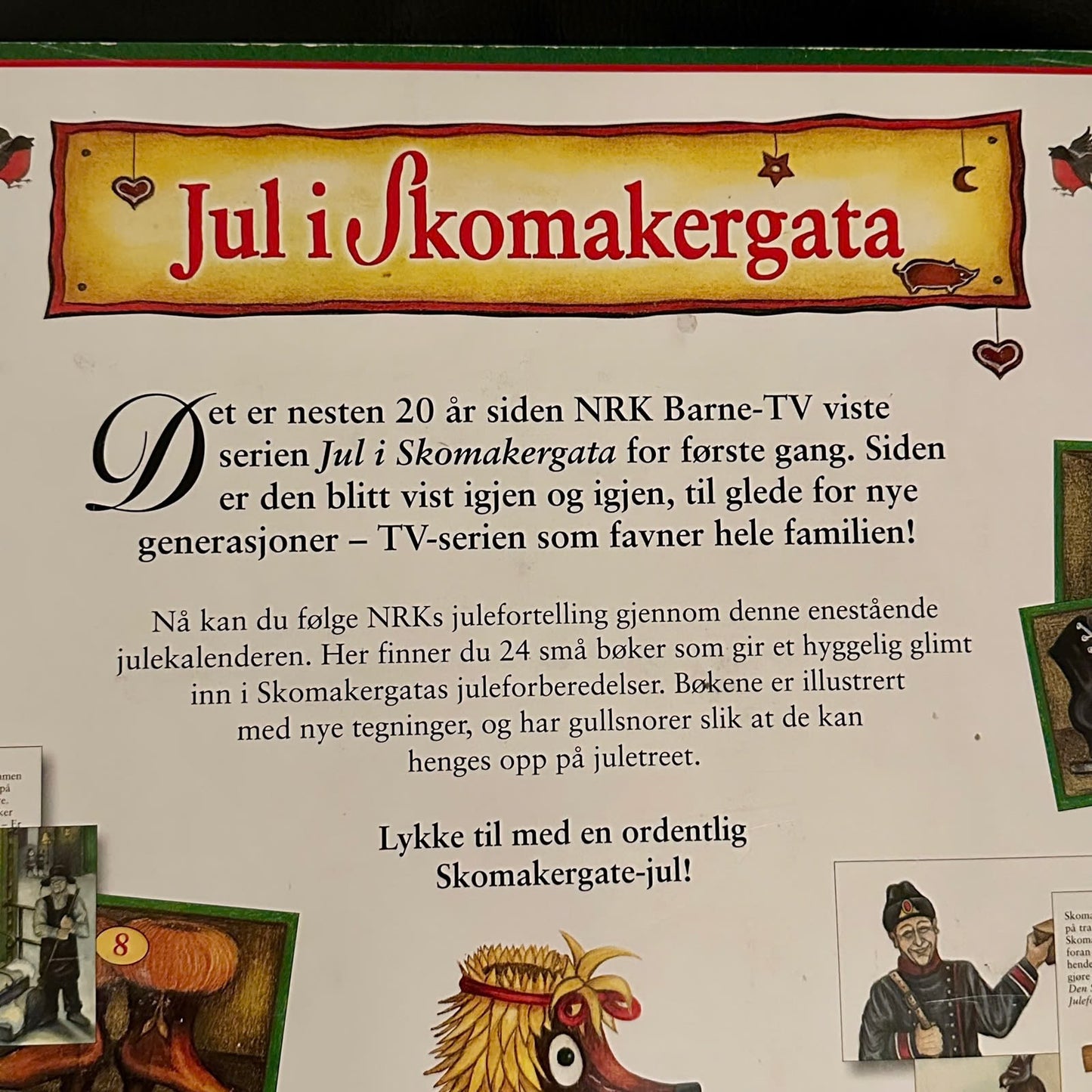 Jul i Skomakergata Adventskalender med 24 små bøker.