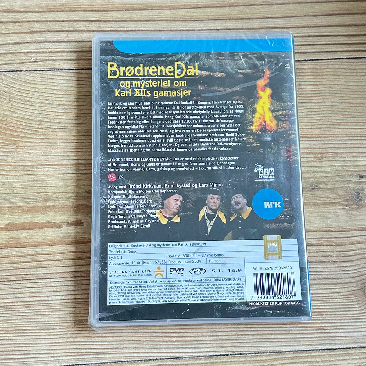 Brødrene Dal og mysteriet om Karl XIIs gamasjer (DVD) - Ny i plast