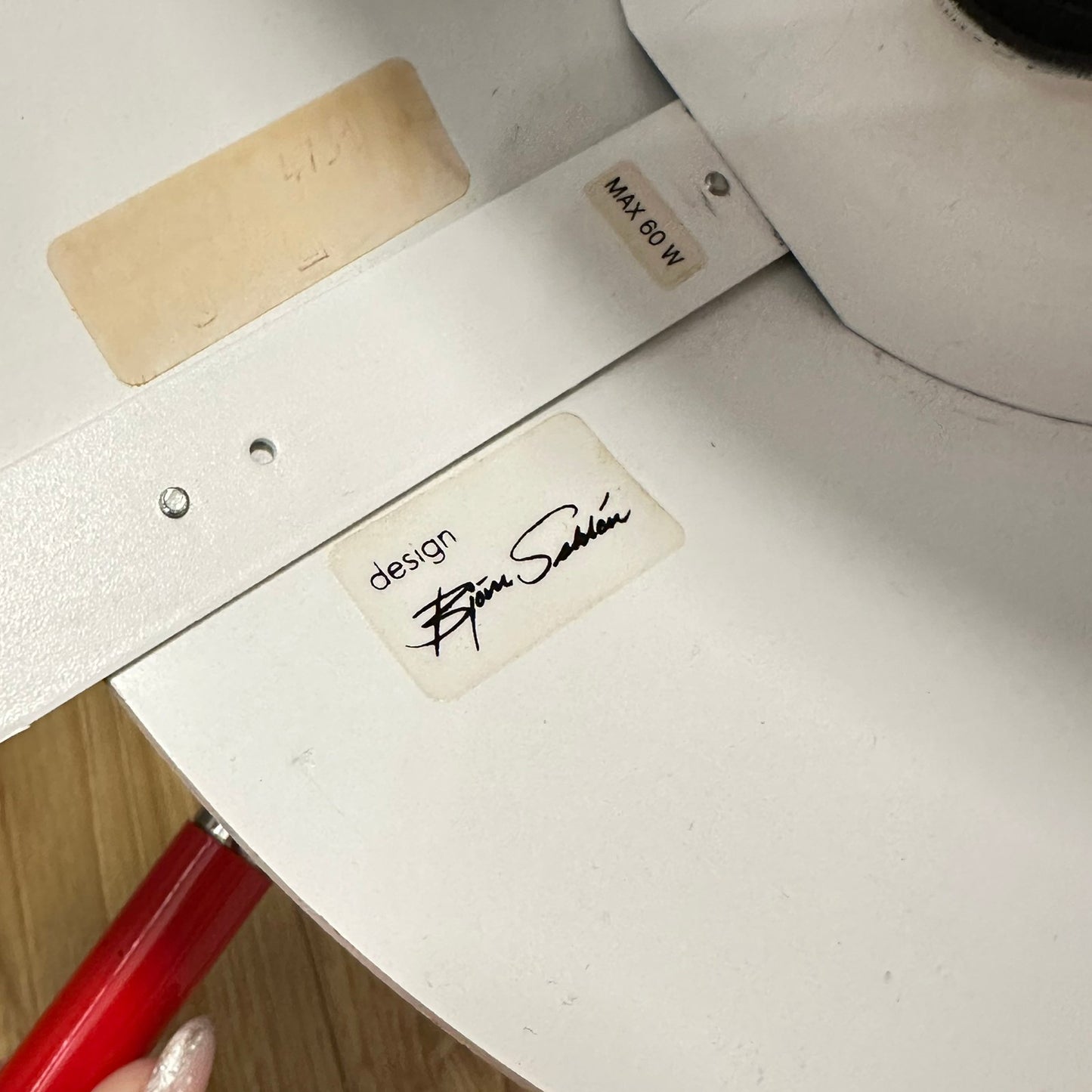 Flott retro lampe av Björn Sahlen