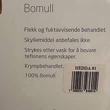 Ny hvit Damaskduk teflon fra Solberg spinderi