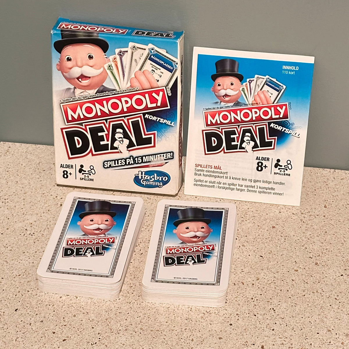 MONOPOLY DEAL - Norsk utgave (som ny)