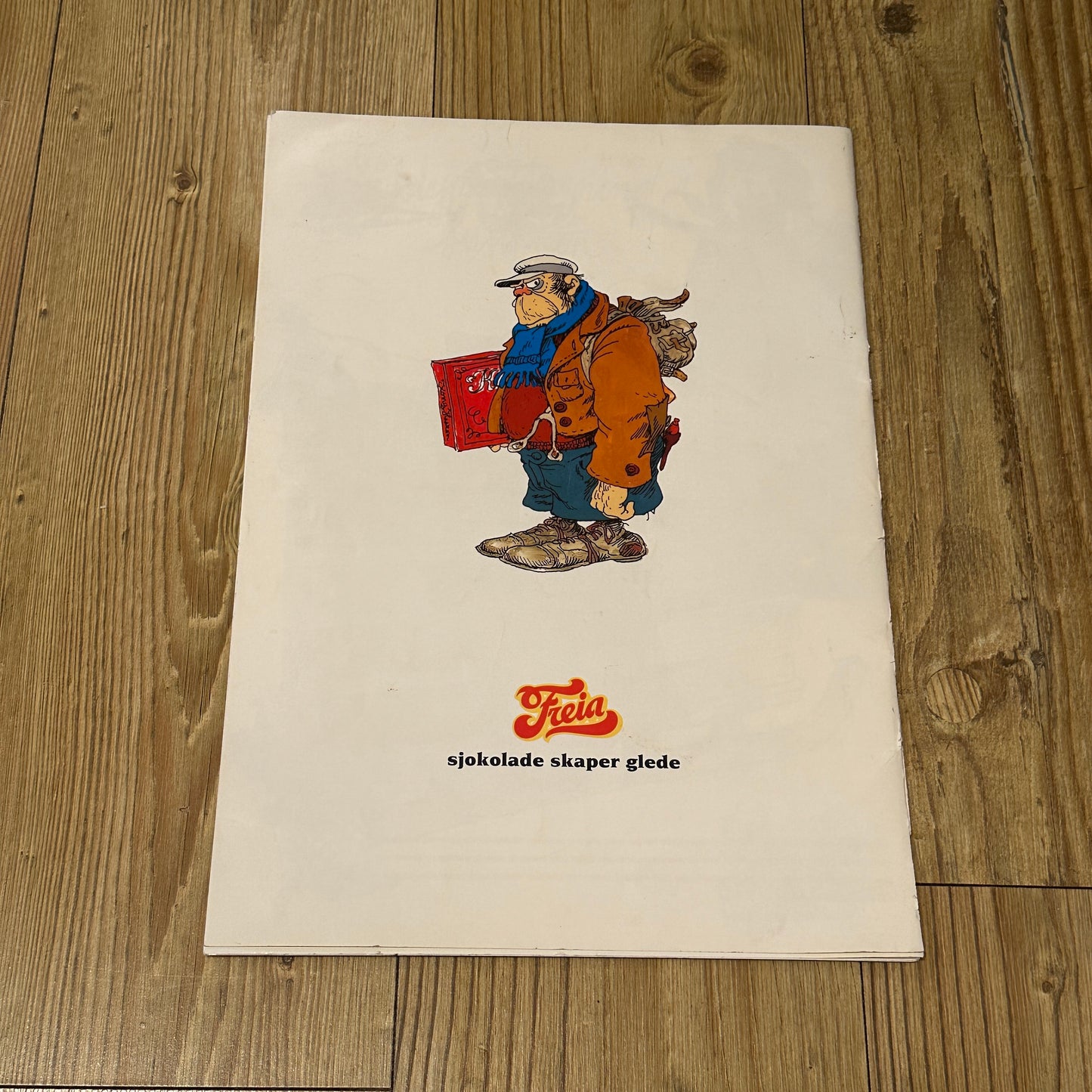Freia & Flåklypa reklameblad inkl plakat med Emanuel Desperados, OL på Lillehammer
