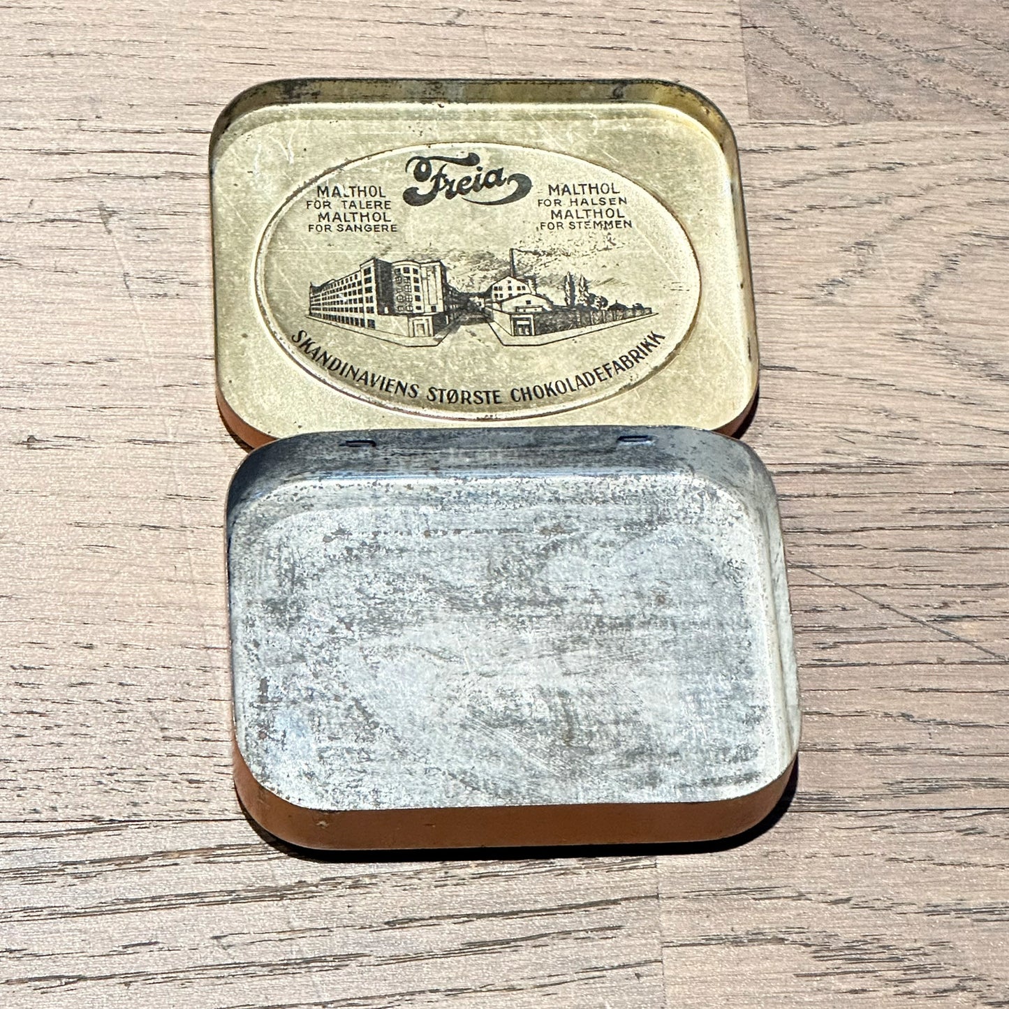 Gammel Freia MALTHOL metallboks