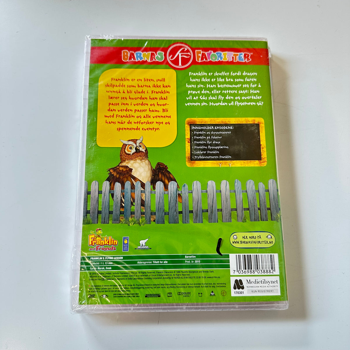 Franklin og venner - Franklins flygeropplæring (DVD) - Ny i plast !