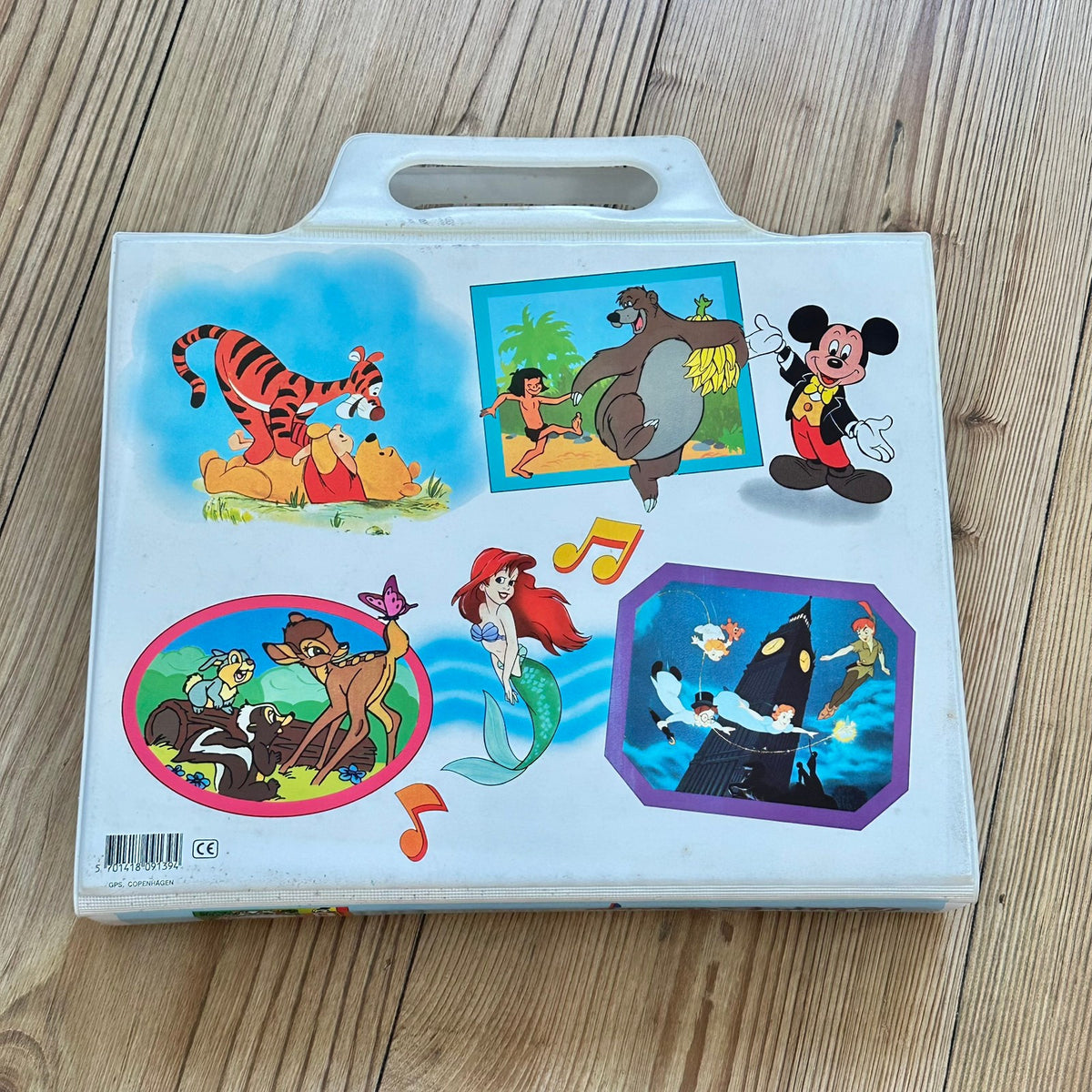 Walt Disney koffert til Se-Lytt-Les oppbevaring av bøker og kassetter