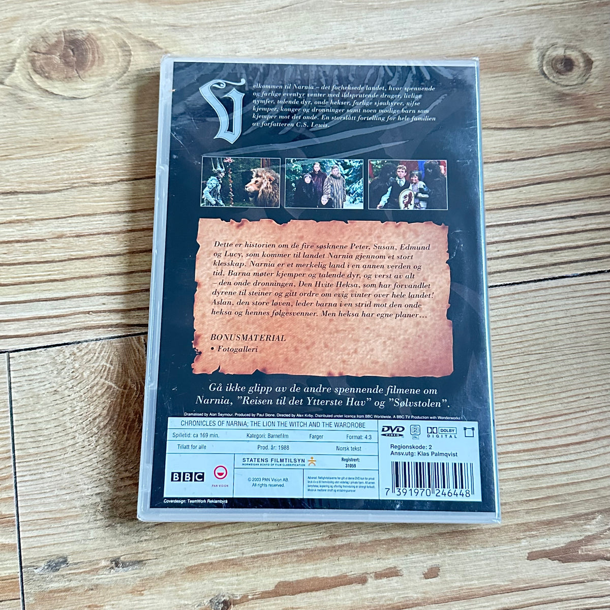 NARNIA 1 - Løven, Heksa og klesskapet (DVD) Ny i plast