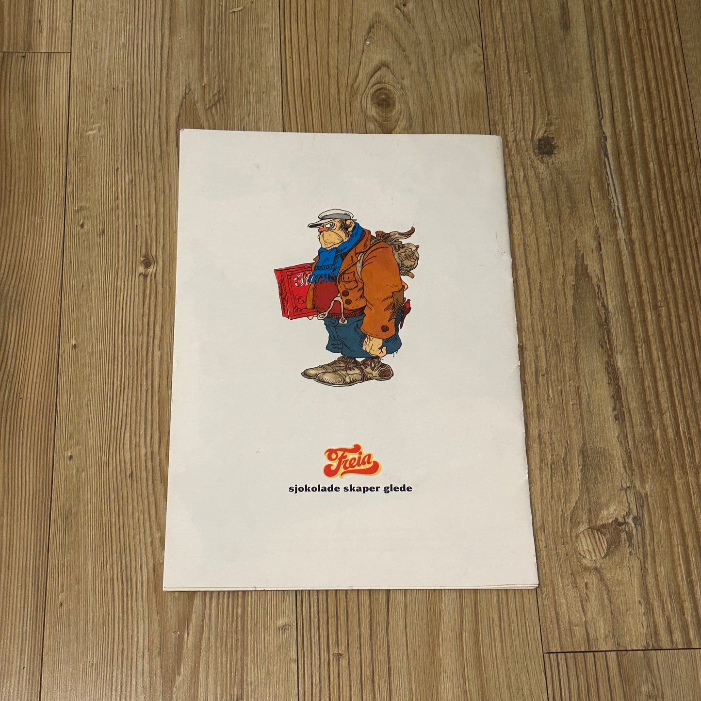 Freia & Flåklypa reklameblad inkl plakat med Emanuel Desperados, OL på Lillehammer