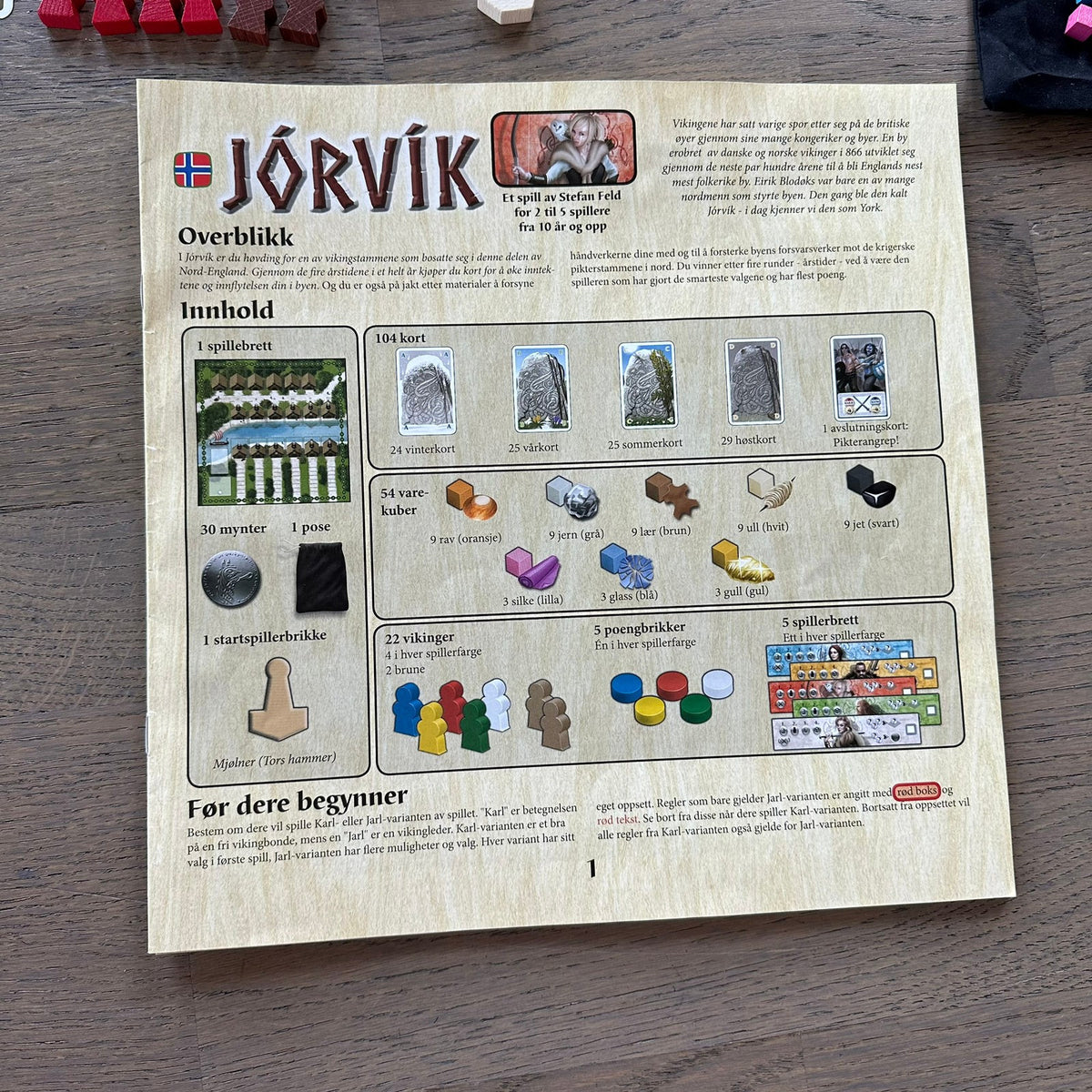 JORVIK - (regler på norsk) Komplett og som ny