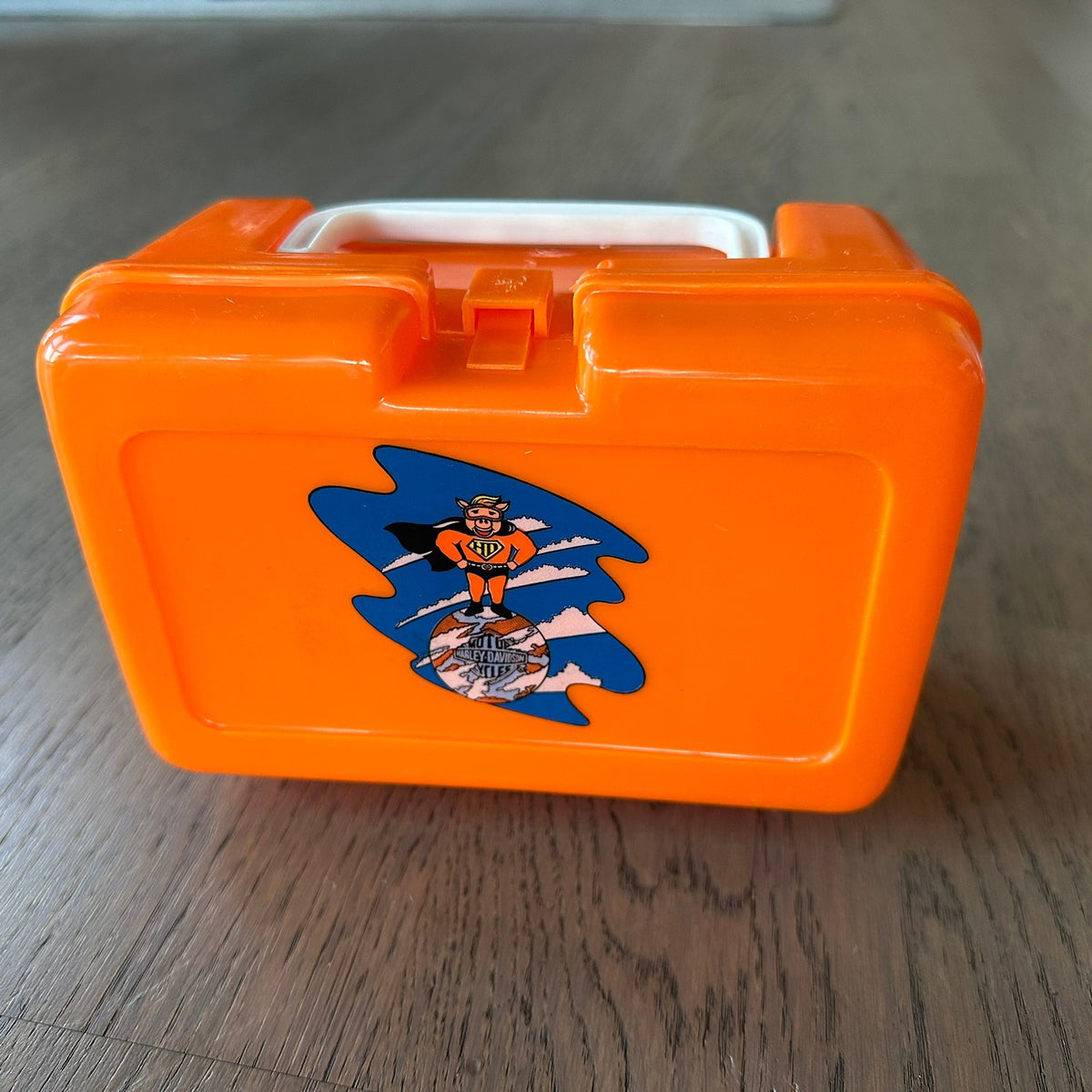 Harley Davidson sett med Super Hog - Koffert med Matboks og Termos (1987)