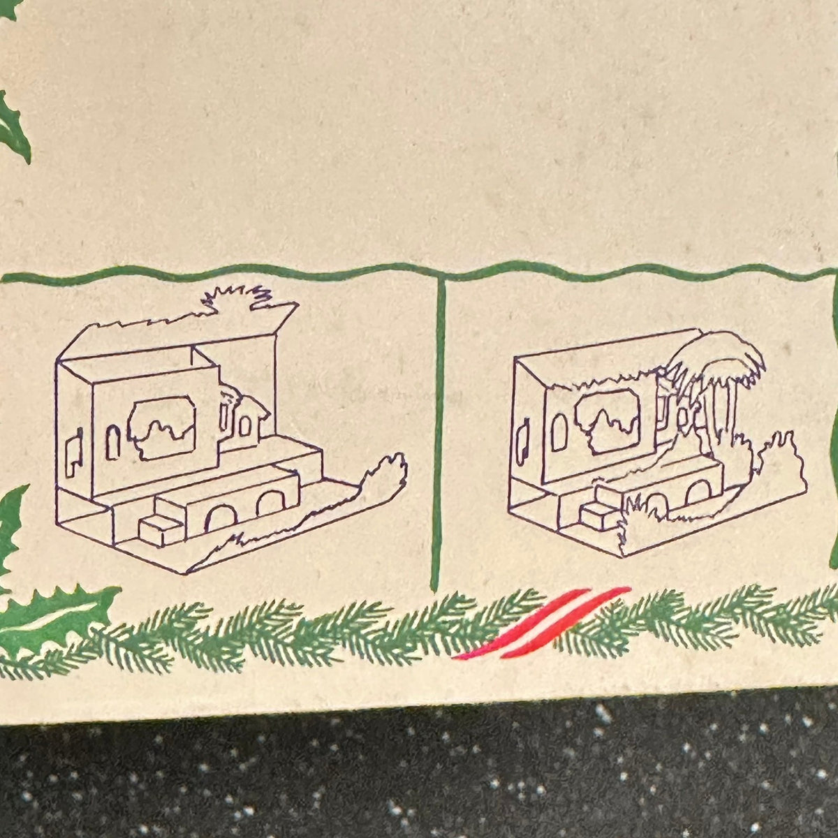 Gammel 3D julekalender fra BØRREHAUG & CO, OSLO